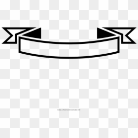 Ribbon Banner Coloring Page - White Transparent Background Ribbon Banner Png, Png Download - faixa png banner