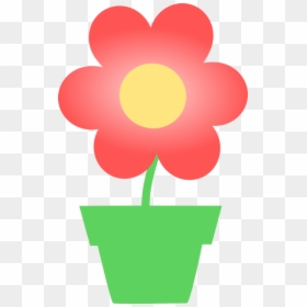 Plant,flower,petal - Simple Flower Clip Art, HD Png Download - red petals png
