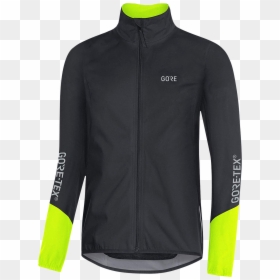 Gore Wear C5 Gt Active Jacket - C5 Gore Tex Active Jacket Dam Black Neon Yellow, HD Png Download - pouring png