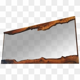 Live Edge Framed Mirror Black Walnut On Chairish - Live Edge Framed Mirror, HD Png Download - black wood frame png