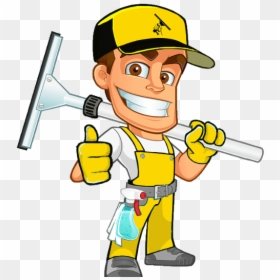 Capstone Miami Cleaning Services - Cartoon Window Cleaning Logo, HD Png Download - cartoon window png