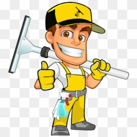 Capstone Miami Cleaning Services - Cartoon Window Cleaning Logo, HD Png Download - cartoon window png