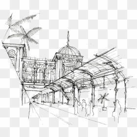 Picture2 - Art Nouveau Architecture Sketch, HD Png Download - sketches png