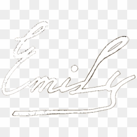 Emily - Line Art, HD Png Download - cuadro blanco png