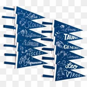 Image Of Zodiac Constellation Pennants - Sketch Pad, HD Png Download - leo constellation png