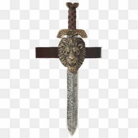 Ancient Roman Sword And Shield, HD Png Download - gold sword png
