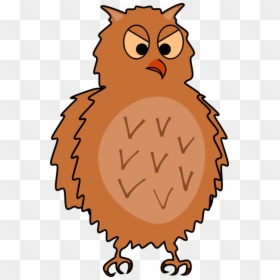 Owl,beak,wildlife - Cartoon Eastern Screech Owl, HD Png Download - owl cartoon png
