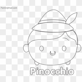 Transparent Disney Tsum Tsum Clipart - Tsum Tsum Para Colorear Pinocho, HD Png Download - pinocchio nose png