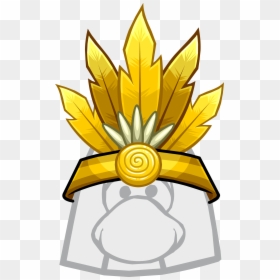 Club Penguin Rewritten Wiki - Club Penguin With Hair, HD Png Download - flower headband png
