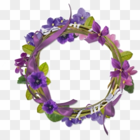 Floral Frame Png - Bellflower, Transparent Png - flower headband png