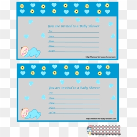 Free Printable Boy Baby Shower Invitations Printable - Baby Shower, HD Png Download - baby shower boy png