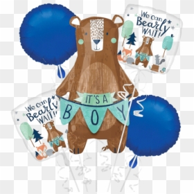 Mama Bear "it"s A Boy - Its A Boy Balloons Bouquet, HD Png Download - baby shower boy png