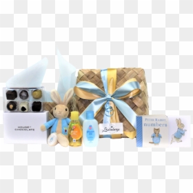 Peter Rabbit Baby Boy Shower Gift Box With Chocolates - Wrapping Paper, HD Png Download - baby shower boy png