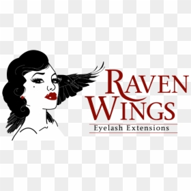 Raven Wings Eyelash Extensions - Raven Wings Lashes, HD Png Download - raven wings png