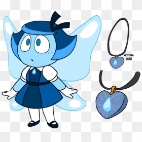 Steven Universe Aquamarine Oc, HD Png Download - cartoon necklace png