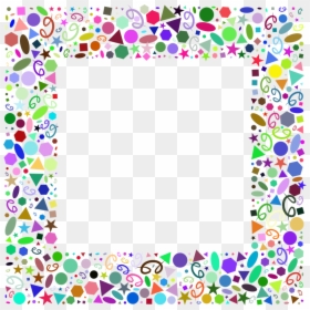 Abstract Geometric Party Frame Prismatic - Party Frame Clipart, HD Png Download - abstract geometric shapes png