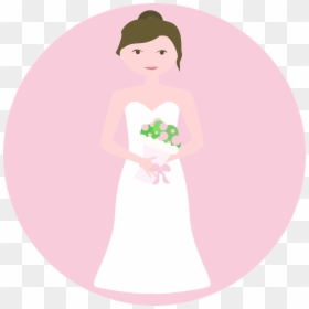 Baby Cute Drawing Of A Girl Easy, HD Png Download - bridal png