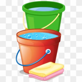 Cartoon Bucket Of Water, HD Png Download - clean car png