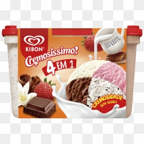 Cremosíssimo 4 Em - Kibon, HD Png Download - sorvete png