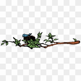 Nest On Tree Clipart, HD Png Download - laurel branch png