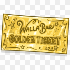 Transparent Golden Ticket Clipart - Calligraphy, HD Png Download - gold ticket png