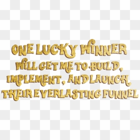 Calligraphy, HD Png Download - gold ticket png