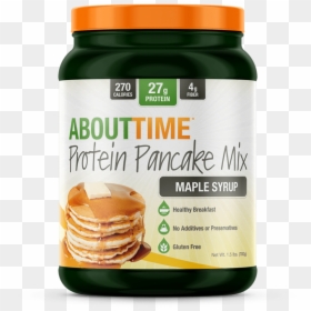 About Time Pancake Mix - Time Protein Pancake Mix, HD Png Download - pancake stack png