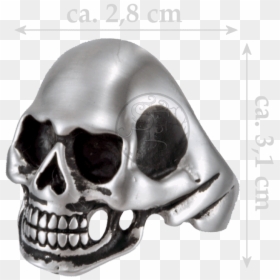 Skull Statement Biker Skullhead Ring Stainless Steel - Skull, HD Png Download - biker skull png