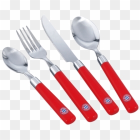 Cutlery, Set Of - Kind Bayern München Fanartikel, HD Png Download - fork knife spoon png