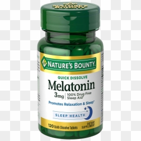 Quick Dissolve Melatonin - Nature's Bounty Melatonin 10 Mg, HD Png Download - sleeping cap png