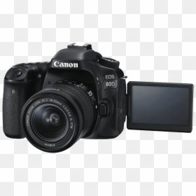 Canon 80d 18 55, HD Png Download - canon 80d png