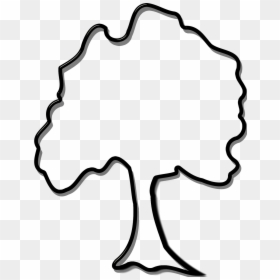 Baum Clipart Schwarz Weiß, HD Png Download - white tree silhouette png