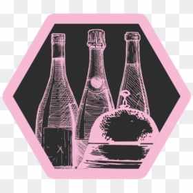 Join The Glow Club To Get More Blowouts - Wine Bottle, HD Png Download - pink glow png
