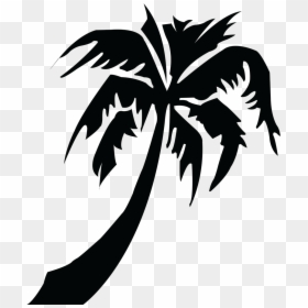 Picture Of Palm Tree - Design, HD Png Download - white tree silhouette png