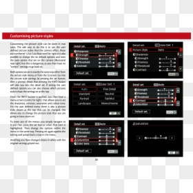 Canon 80d Picture Style Settings , Png Download - Canon 80d Portrait Settings, Transparent Png - canon 80d png