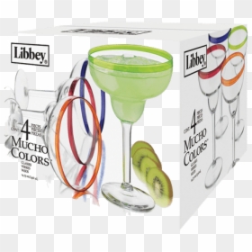 Libbey Mucho Colors Margarita Glass - Libbey Colors Margarita Glass Set, HD Png Download - margarita glass png