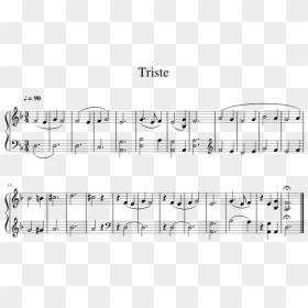 Can Can Viola Sheet Music, HD Png Download - triste png