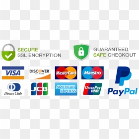 Cash Check Credit Card Paypal, HD Png Download - safe checkout png