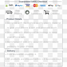 Screenshot, HD Png Download - safe checkout png