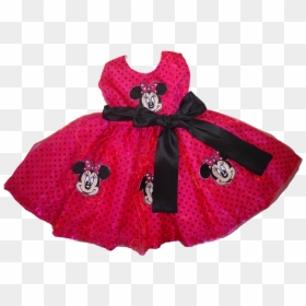 Vestido Minnie Rosa Pink/preto , Png Download - Portable Network Graphics, Transparent Png - vestido png