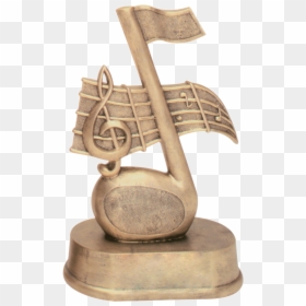 Music Awards Trophy, HD Png Download - gold music png
