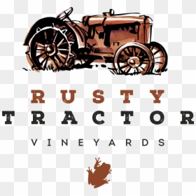 Rusty Tractor Vineyards - Antique Car, HD Png Download - rusty car png