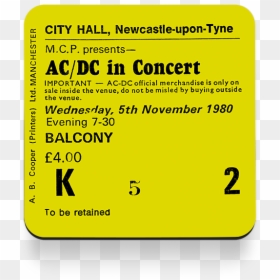 Newcastle City Hall Tickets - Colorfulness, HD Png Download - ticket stub png