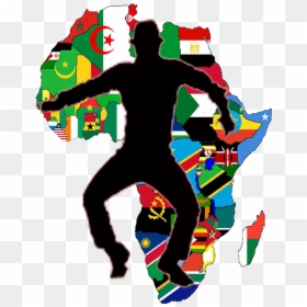 Afro Dance Hits By Nado - African Continent And Their Flag, HD Png Download - africa continent png