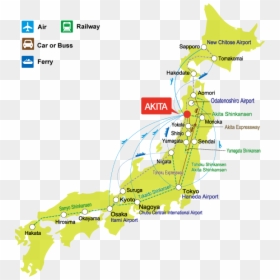 Akita Japan Nearest Airport, HD Png Download - akita png