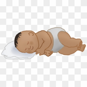 Black Haired Baby Sleeping Clip Art, HD Png Download - baby sleeping png