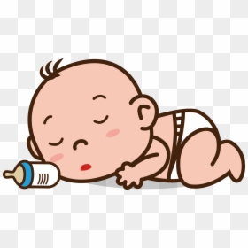 Baby Tummy Infant Sleep - Baby Sleeping Cartoon Png, Transparent Png - baby sleeping png