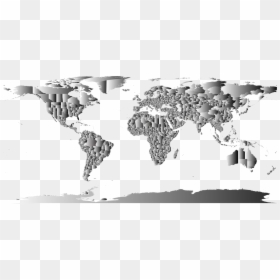Art,monochrome Photography,tree - Black World Map Transparent, HD Png Download - png decals