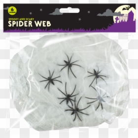 Halloween Spider Web Decoration - Lace, HD Png Download - halloween spider png