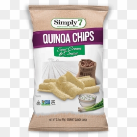 Simply 7 Quinoa Chips Sour Cream And Onion, HD Png Download - white onion png